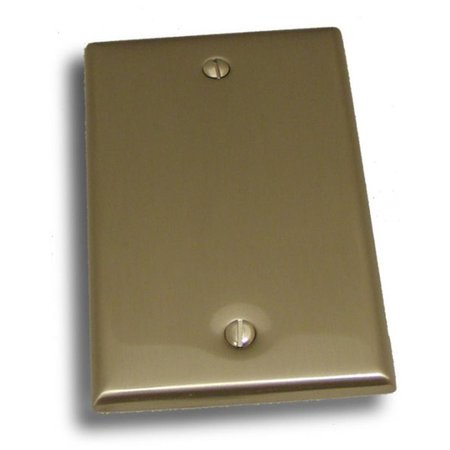 MAINFRAME Single Blank Switch PlateSatin Nickel MA489409